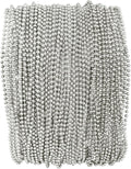 Silver Mardi Gras Beads - 33 inch, 7mm, 72 Necklaces, 6 Dozen Bulk Event Favors