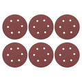 HARFINGTON 25 Pcs 6 Inch Sanding Discs 120 Grit Red Aluminum Oxide 6 Hole | by HARFINGTON