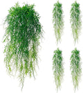 4Pcs Fake Hanging Fern Plants for Outdoors, UV Resistant Artificial Ferns by dallisten