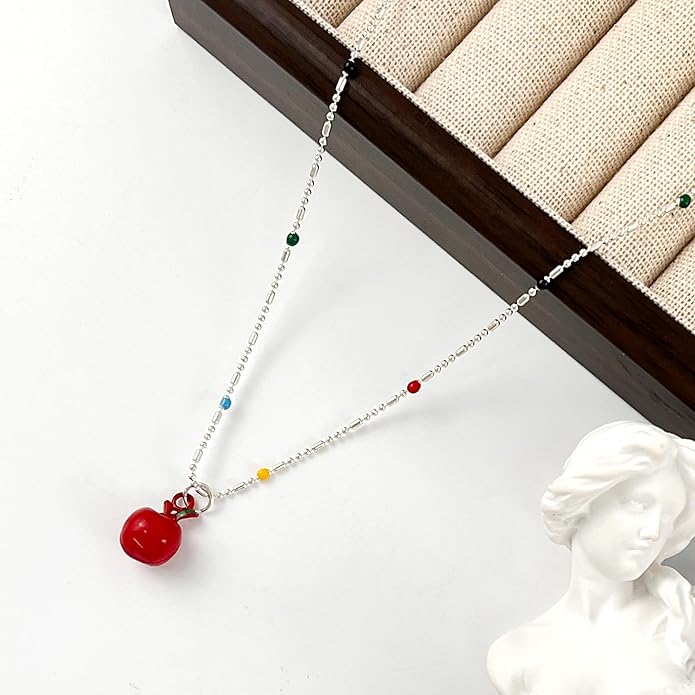 Snake Butterfly Necklace for Women Y2k Irregular Round Bead Pendant Women's Jewelry