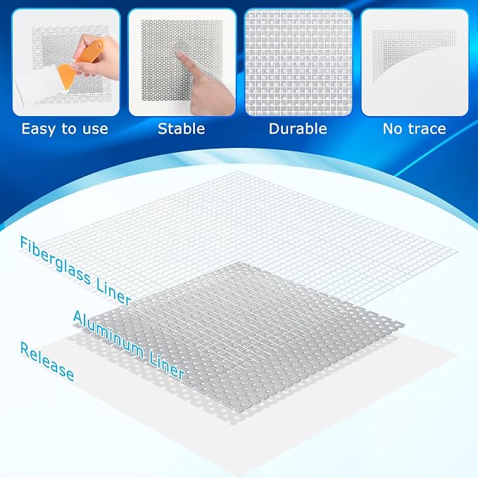 Ranekie 14 Pack Drywall Repairs Patch, 4/6/8 Inch Drywall Repair Kit - Image 5