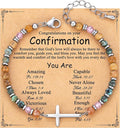 TONY & SANDY Christian Cross Bracelet for Women, Valentine's Day Gifts for Her, Confirmation Baptism Easter Gifts, Unique Gift for Friends Daughter Mom Sister in Christ Birthday Christmas