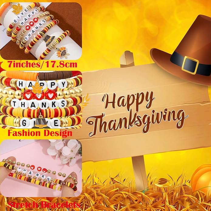 Friendship Beaded Bracelets for Women, Stackable Colorful Surfer Boho Clay Bead Stretch Bracelets