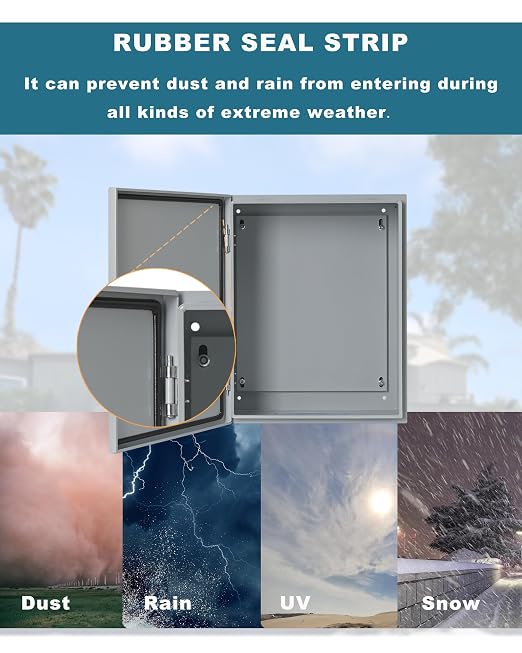 Waterproof Electrical Enclosure 8 x 8 x 6'', Outdoor Electrical Box Weatherproof - Image 4