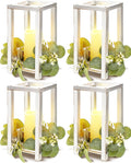 Huquary 8 Pcs Wooden Wedding Lantern Centerpiece by Huquary
