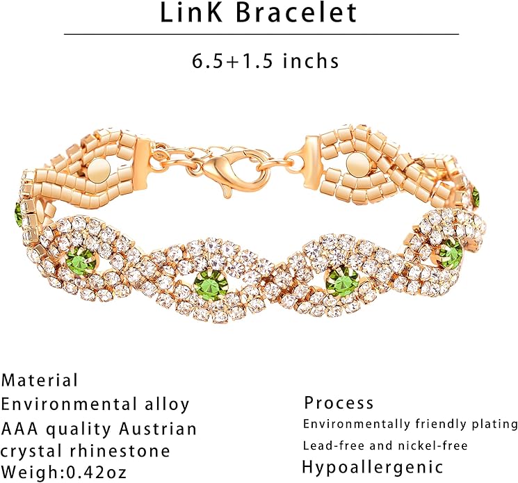 3/4 Pieces Women Jewelry Set Artificial Rhinestone Crystal Bride Statement Choker Necklace Tiara Crown Link Bangle Bracelet Teardrop Dangle Earrings Set
