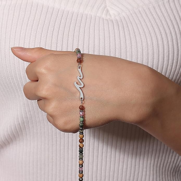 TONY & SANDY Friend Gifts for Women, Unique Valentine's Day Gifts for Her, Sister Gifts from Sister, Wave Bracelet, Christmas Birthday Gifts for Women, Bestie Friendship Bracelets