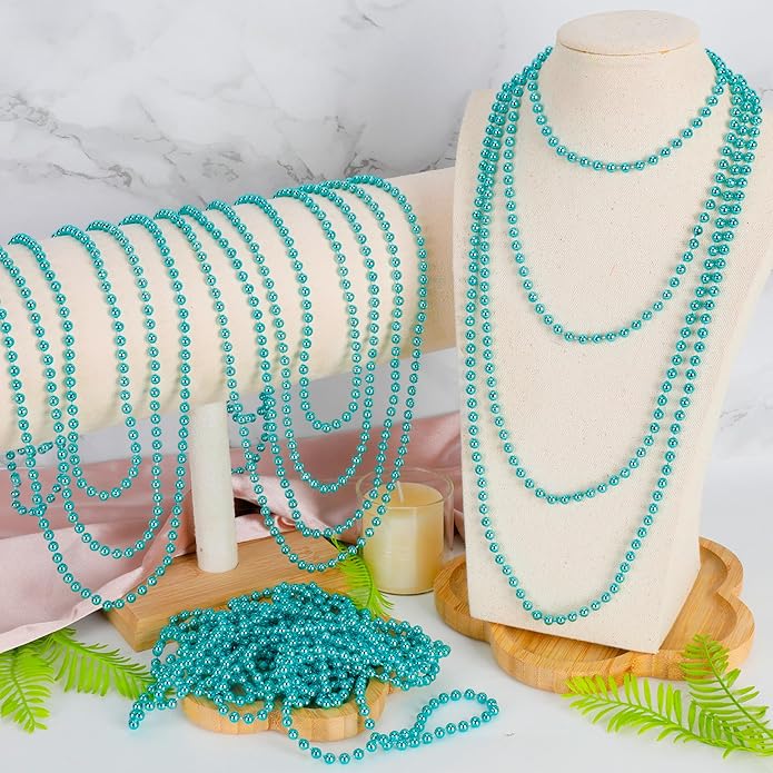 300PCS Mardi Gras Beads Bulk, Mardi Gras Beads Necklace, Parade Throw Accessories Set Decorations Party Supplies