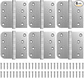 KOLET Ball Bearing Door Hinges, 4 x 4 Inches, Brushed Nickel, 6 Pack | Heavy by KOLET