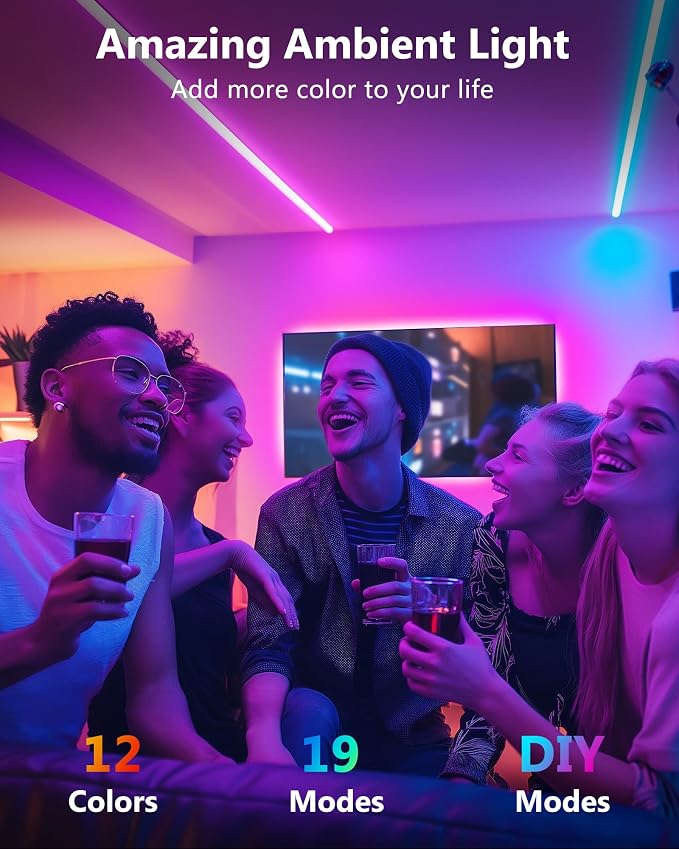 HitLights LED Strip Lights 3 Pre-Cut 12Inch/36Inch LED Light Strip Flexible - Image 2
