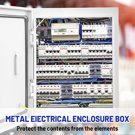 Electrical Junction Box 16x12x6, NEMA 4X IP66 Steel Enclosure Box | 1.5mm steel - Image 2