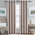 H.VERSAILTEX Room Darkening Curtains 84 inches Long 2 Panels Set, Faux Linen by HVERSAILTEX