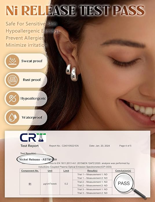 14K Gold Plated Hoop Earrings Set for Women - 3Pairs Chunky 14K Gold Plated Silver Huggie Earrings Small Earrings Lightweight Hypoallergenic MultiColored CZ Hoop Earrings Stacks for Multiple Piercing
