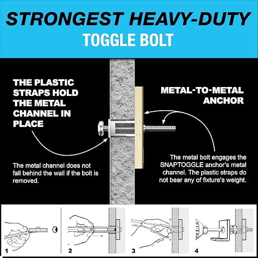 TOGGLER SNAPTOGGLE BDS Toggle Anchor 1/2-13 UNC, 25 Pack, w/o Bolts | 304 - Image 5