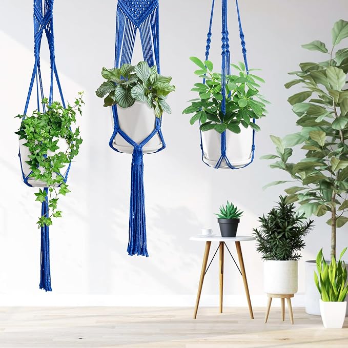 SFENNGPET Macrame Plant Hangers, handmade macromay plant hangers, indoor flower - Image 3