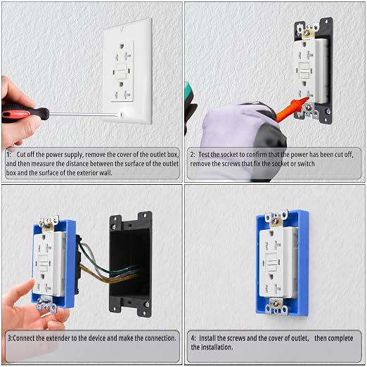 1/4", Single Gang Outlet Box Extender - Image 4