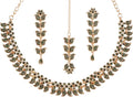 Touchstone Indian wedding jewelry set gold traditional necklaces for women statement rhinestone sets hollywood glamour style crystal stone bridal costume golden necklace