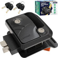 Rv Door Lock Black | Camper Door Lock fits 2.75" x 3.75" Hole | 2 Keys Included by LATCHIT