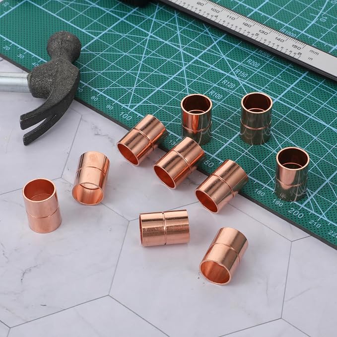 5/8 Inch Straight Copper Fittings 10 Pcs Copper Pipe Welding Joint Pipe - Image 5