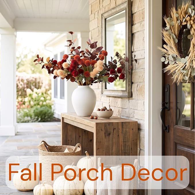 Orange Fall Flower Arrangement - Image 2