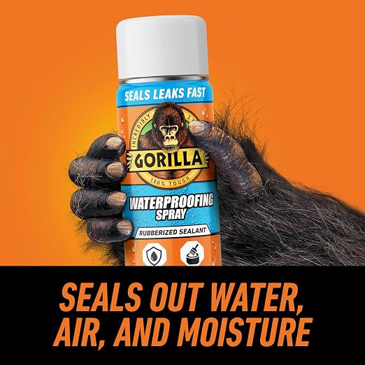 Gorilla Waterproofing Spray, 16 oz, Flexible Rubberized Coating | Paintable and - Image 2