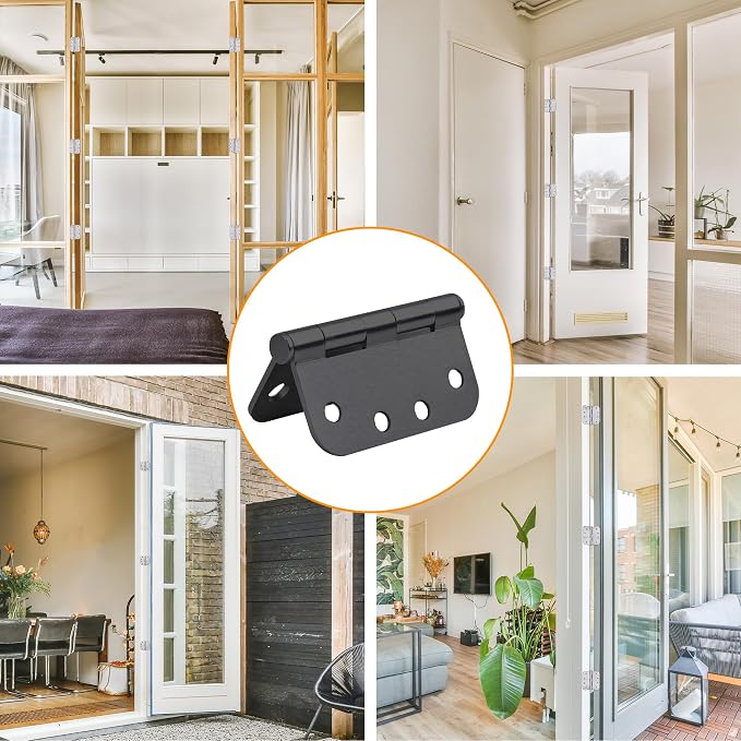 Matte Black Heavy Duty Door Hinge 4 X 4 Inch Ball Bearing Commercial Hinges - Image 2