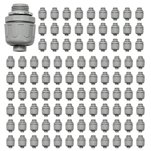 Conduit Connectors, 1/2 Inch, Non-Metallic, by HDHAODA