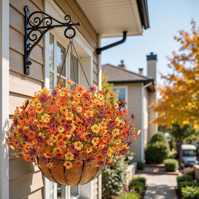 Alupssuc 48 Bundles Artificial Fall Flowers, UV Resistant Faux Mums Porch | - Image 5