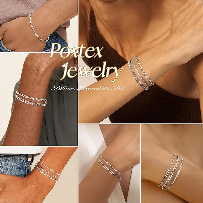 Gold Bracelets Set for Women Stack, Dainty Thick Bracelets Stack for Women Trendy, Simple Thin Gold Plated Cuff Stackable Bracelets With Beaded Cuban Paperclip Snake Rope Bangle Hand Chain Jewelry Gifts for Women Non Tainish