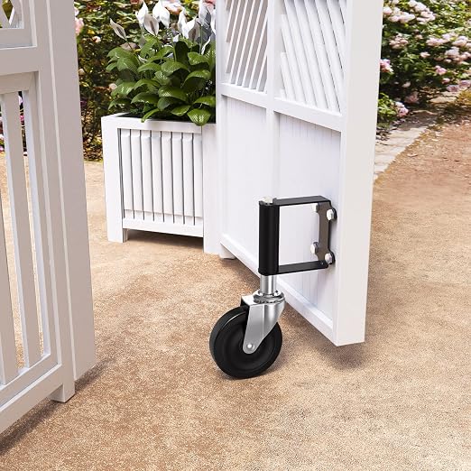 Ronlap Gate Caster Wheels for Wooden Gate, Upgraded 4 Inches, vinyl & outdoor - Image 6