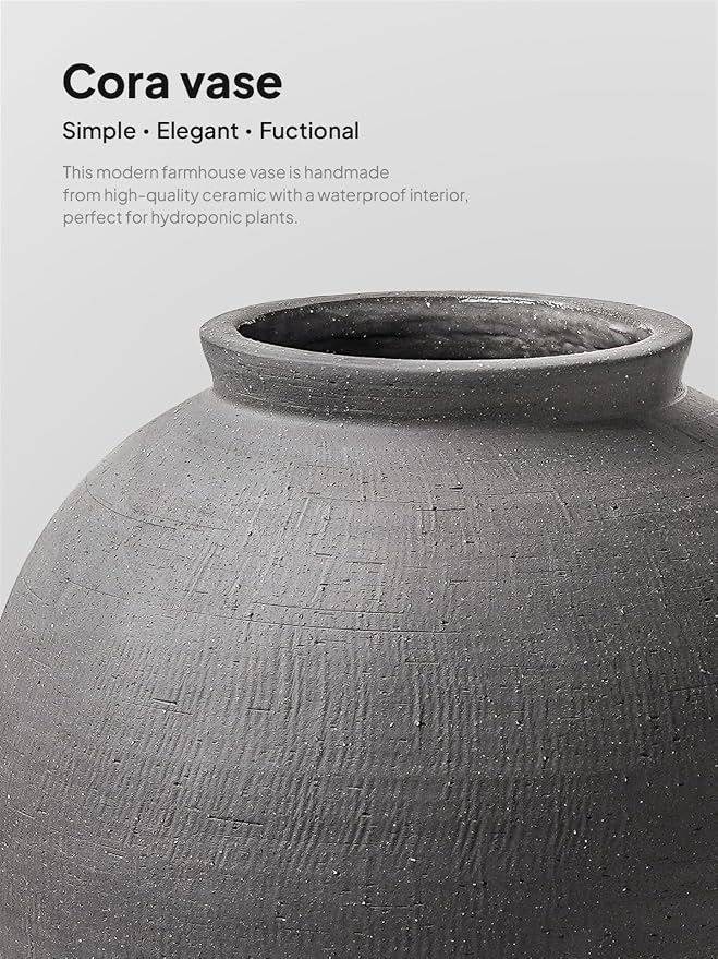 Black Ceramic Vase - Image 5