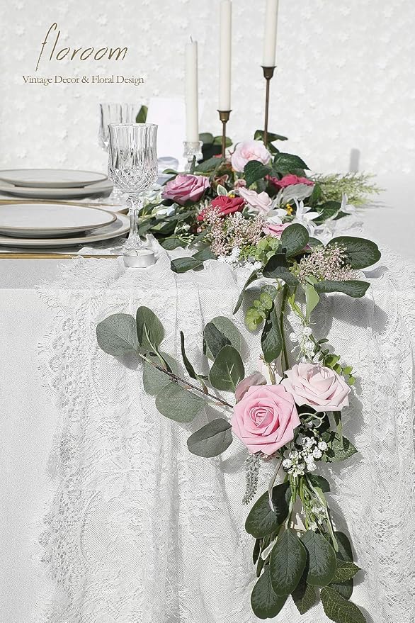 Artificial Flowers 25pcs Real Looking Blush Pink Ombre Colors Foam Fake Roses - Image 2