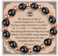 Copper Bracelet for Men Magnetic Bracelets as Valentines Gifts for Him, Dainty Copper Jewelry with 3800 Gauss Magnet, Weighted Bracelet for Men Beaded Bracelet Pulsera De Cobre Para Hombres