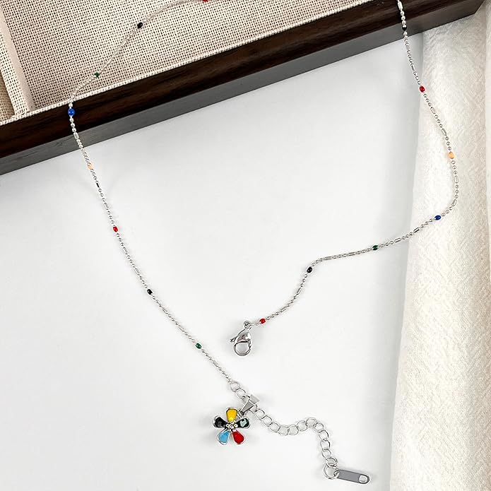 Snake Butterfly Necklace for Women Y2k Irregular Round Bead Pendant Women's Jewelry