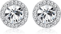 Thunaraz Elegant Clip on Earrings for Women Crystal Wedding Earrings Clip on Rhinestone Dance Competition Stage Opera Performance Earrings Formal Earrings for Brides Bridesmaids Non Pierced Jewelry