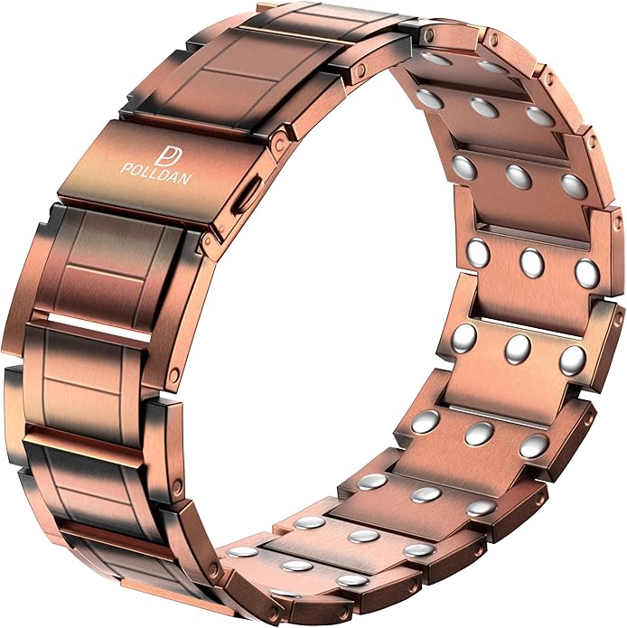 Copper Bracelets for Women - 6200 Gauss Power | 3X Strength Copper Bracelet | Magnetic Bracelets for Women - Adjustable Fit | 99.99% Pure Copper Bracelet for Women | Stylish Copper Jewelry