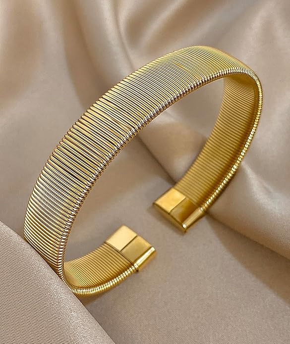 hotoo Minimalist Cuff Bracelets for Women Stackable Bracelet Christmas
