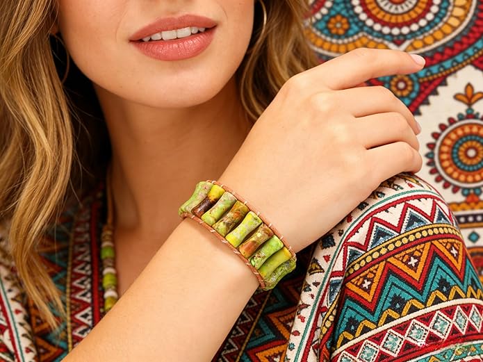 Chakra jewelry gifts Bracelets for Women，Handmade Natural Stone Healing Bracelets，hippie boho Friendship gifts Jewelry for women