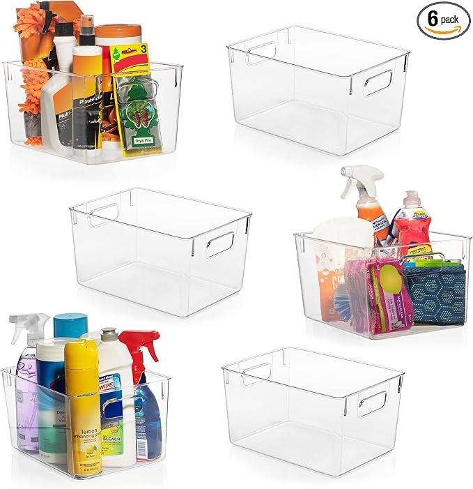 ClearSpace Clear Plastic Storage Bins – Pantry Organizers & Storage Containers by ClearSpace