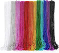 144PCS Mardi Gras Beads, Metallic 12 Kinds Bead Necklace Party Supplies, 33" Mardi Gras Necklace Costume Stuff, Festival Parade Throw Accessories for Wedding Birthday Celebrations Decorations