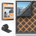 Window Insulation Kit for Winter 47"x63" Cold Weather Thermal Curtain by Tlany