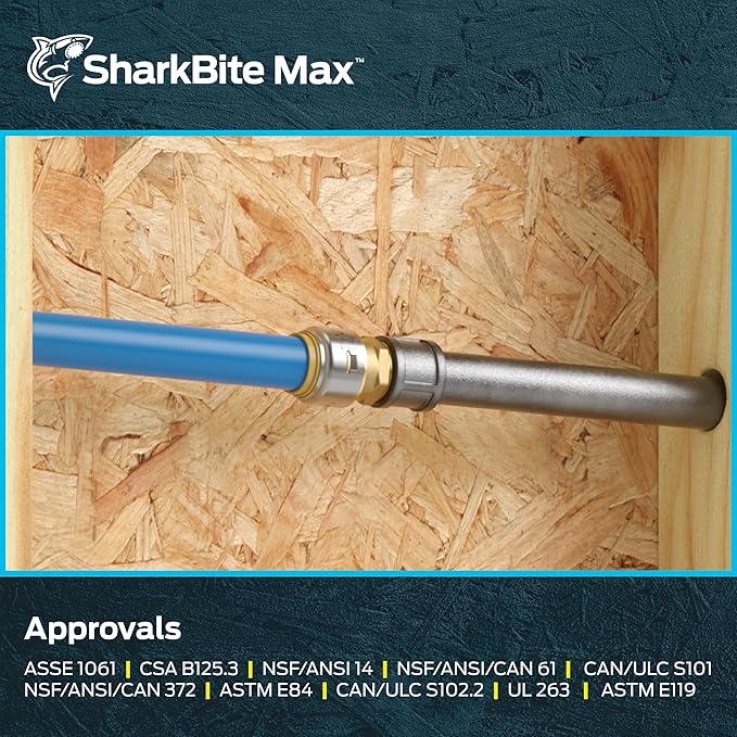 SharkBite Max Male Adapter, 3/4 in Push-to-Connect x 3/4 in MNPT, Brass - Image 6