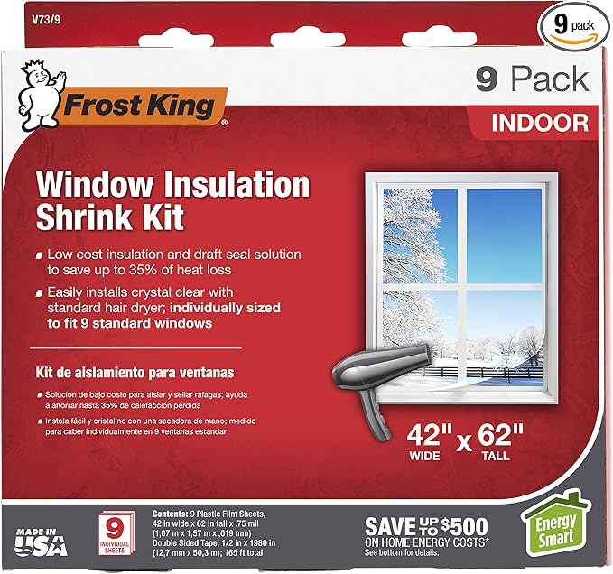 Frost King V73/9H Indoor Shrink Window Kit 42 62-Inch by Thermwell+Products+Co.%2C+Inc