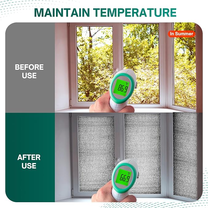 HADOR Reflective Window Insulation Roll, 16 in x 10 ft Heat Blocker | Window - Image 4