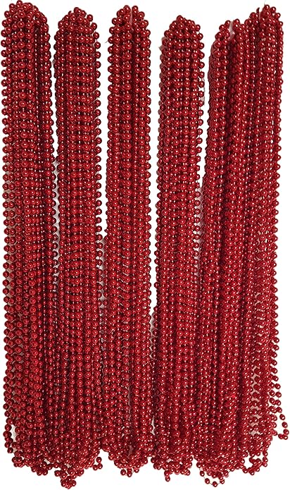 Festive Metallic Beaded Necklaces