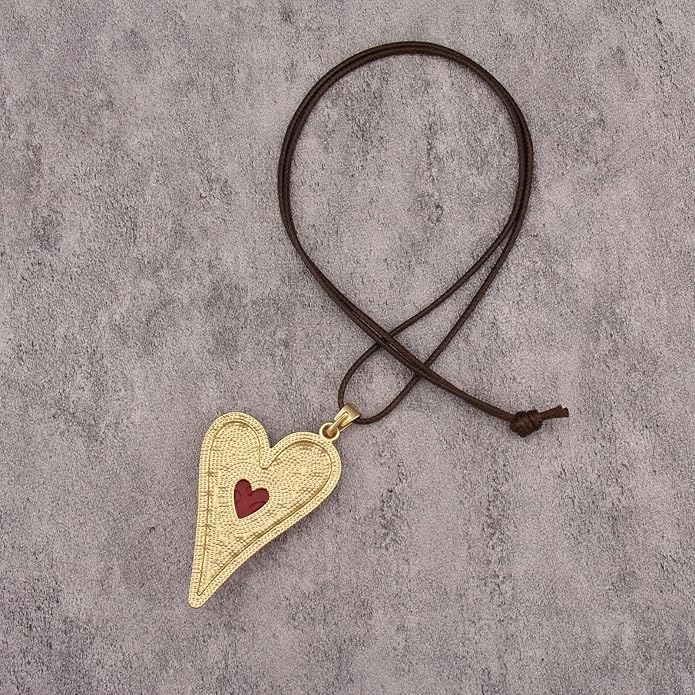 Women's Leather Long Necklace Bohemian Style Circle Retro Pendant Necklace Women's Jewelry
