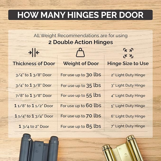 Hinge Outlet Self Closing Double Action Spring Hinge Saloon Brass 4 Inch - Image 7