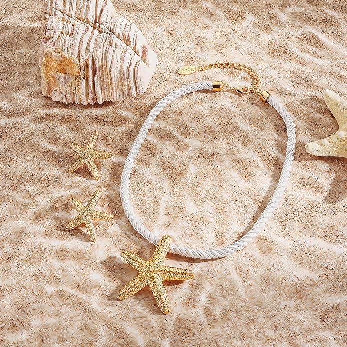 Bocar Starfish Pendant Necklace for Women