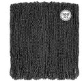 100 PCS Mardi Gras Beads Bulk, 33" Black Mardi Gras Beaded Necklace, Round Metallic Black Beads Stuff Set, Parade Throw Accessories Set Party Favors Carnival Decorations