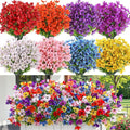 SHareconn 40 Bundles Artificial Flowers UV Resistant Outdoor Decor | Realistic by SHareconn